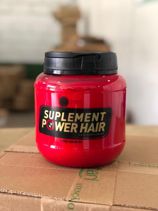 Supplement power Hair mask 1.7 kg with Brazilian keratin protein.