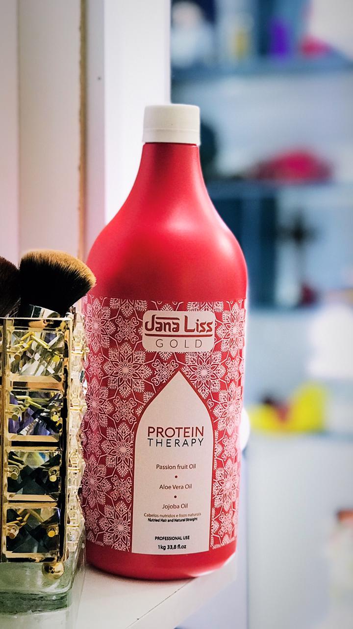 Janaliss Gold Brazilian keratin protein hair treatment and straightener 1000 ml